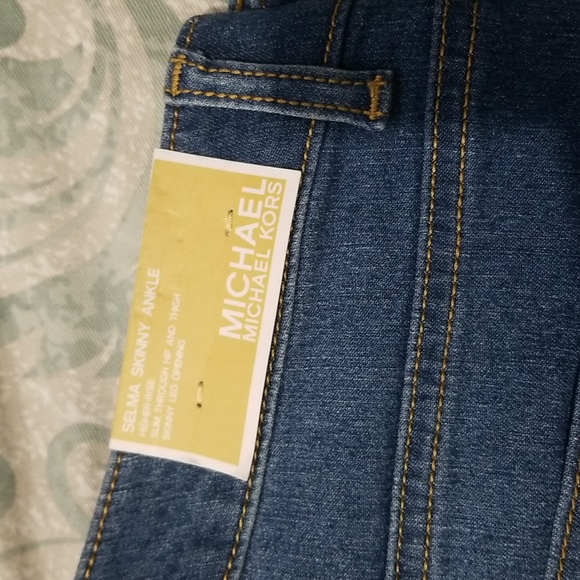 MICHAEL Michael Kors women Selma Skinny Ankle Jeans  Size 14 Washed Blue - Picture 3 of 13